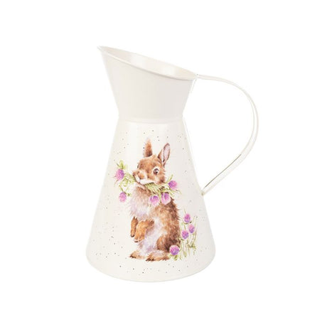 Krug Hase mit Kleeblüten