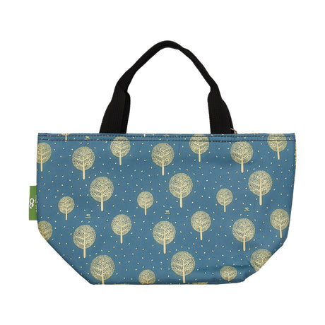 Kühltasche Lunch Bag ECO CHIC Bäume Blau 17.5x30x13.5cm Kunststoff 100% recycelt