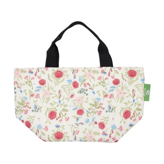 Kühltasche Lunch Bag ECO CHIC Blüten Beige 17.5x30x13.5cm Kunststoff 100% recycelt