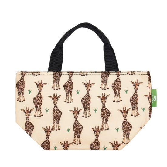 Kühltasche Lunch Bag ECO CHIC Giraffen Beige 17.5x30x13.5cm Kunststoff 100% recycelt