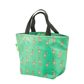Kühltasche Lunch Bag ECO CHIC Rehe Grün 17.5x30x13.5cm Kunststoff 100% recycelt