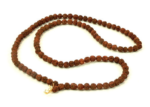 Mala Rudraksha 0.80cm Perlen Gebetskette NEPAL