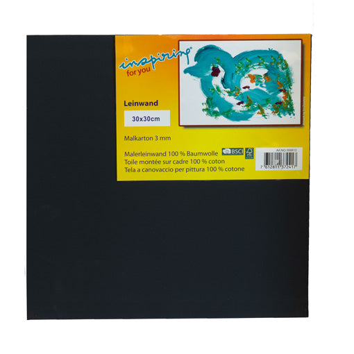 Malkarton 3mm 30x30cm schwarz