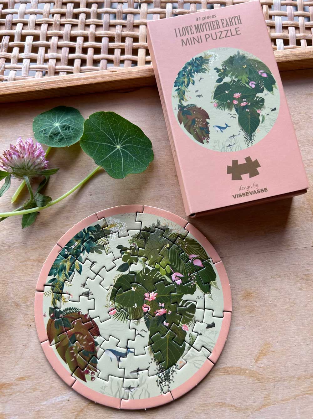 Mini Puzzle I LOVE MOTHER EARTH (11x6.5x2 cm)