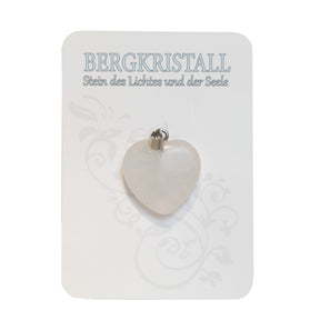 Naturedelstein Anhänger Bergkristall 2.2cm