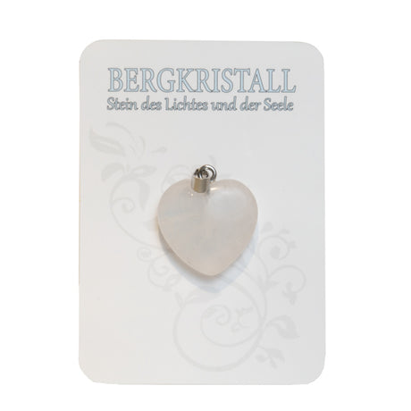 Naturedelstein Anhänger Bergkristall 2.2cm