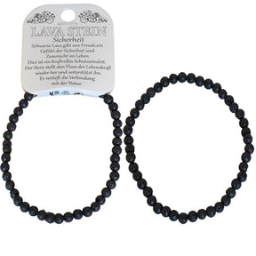 Naturedelstein Armband Lavastein 190x4mm