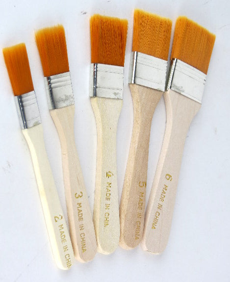 Pinsel 5er Set breit superfein Grössen 2 3 4 5 + 6