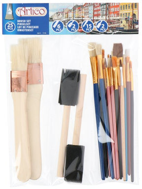 Pinselset 25tlg Holz