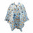 Poncho ECO CHIC faltbar 130x110cm Kunststoff 100% recycelt Waldtiere blau