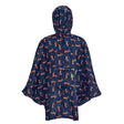 Poncho ECO CHIC faltbar Fuchs Dunkelblau 130x110cm Kunststoff 100% recycelt