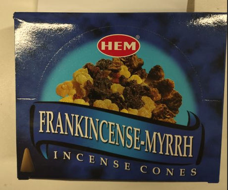 Räucherkegel HEM 10er FRANKINCENSE-MYRRH