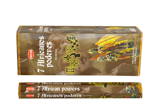 Räucherstäbchen HEM 6eckig 20sticks 7 AFRICAN POWERS