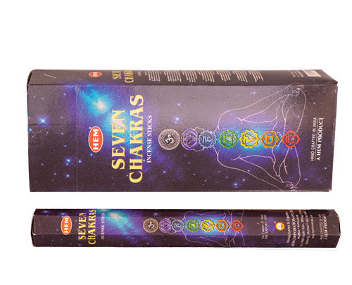 Räucherstäbchen HEM 6eckig 20sticks 7 CHAKRAS
