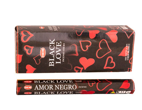 Räucherstäbchen HEM 6eckig 20sticks BLACK LOVE