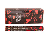 Räucherstäbchen HEM 6eckig 20sticks BLACK LOVE