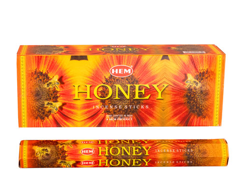 Räucherstäbchen HEM 6eckig 20sticks HONEY
