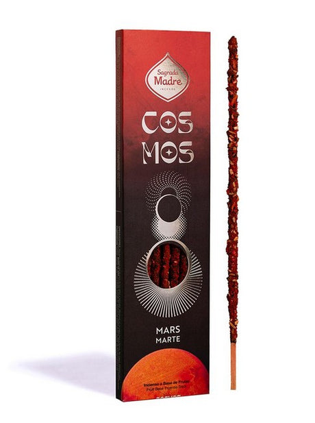 Räucherstäbchen Sagrada Madre COSMOS Mars rote Beeren-Palo Santo 8 Stäbe 1h
