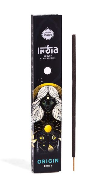 Räucherstäbchen Sagrada Madre INDIA BLACK ORIGIN 8 Stäbe à 2h.champa Jasmin Lotus sandal zeder zimt