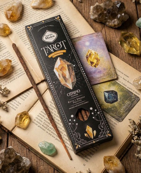 Räucherstäbchen Sagrada Madre TAROT Gems Citrin Orange-Gewürze 6 Stäbe 1h
