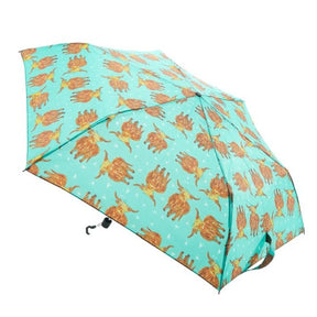 Regenschirm ECO CHIC Taschenschirm Hochlandrinder Grün 96cm Kunststoff 100% recycelt