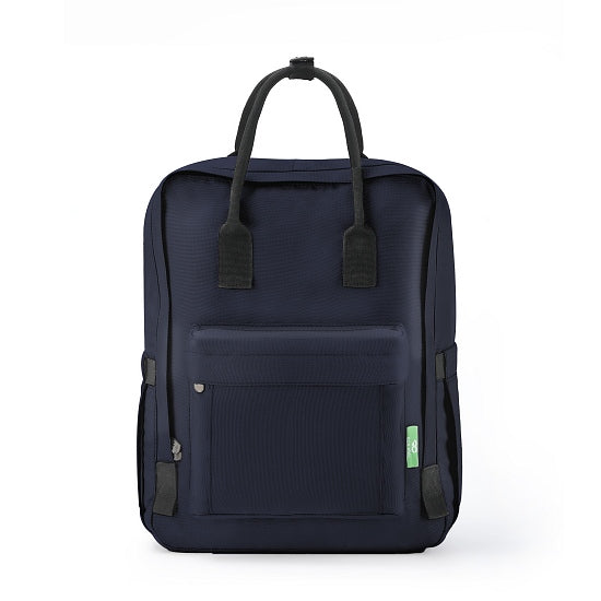 Rucksack ECO CHIC Top Handle Dunkelblau 40x26x17cm 15kg Tragkraft Kunststoff 100% recycelt