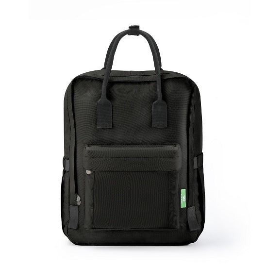 Rucksack ECO CHIC Top Handle Schwarz 40x26x17cm 15kg Tragkraft Kunststoff 100% recycelt