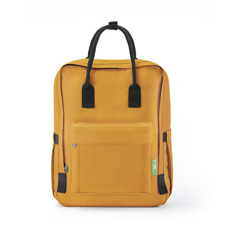 Rucksack ECO CHIC Top Handle Sonnengelb 40x26x17cm 15kg Tragkraft Kunststoff 100% recycelt