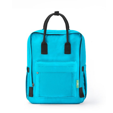 Rucksack ECO CHIC Top Handle Türkis 40x26x17cm 15kg Tragkraft Kunststoff 100% recycelt