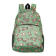 Rucksack ECO CHIC faltbar Cocker Pudel Grün 27x43x16cm Kunststoff 100% recycelt