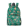 Rucksack ECO CHIC faltbar Grosse Katzen Grün 27x43x16cm Kunststoff 100% recycelt