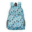 Rucksack ECO CHIC faltbar Papageientaucher Türkis 27x43x16cm Kunststoff 100% recycelt