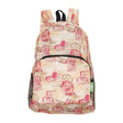 Rucksack ECO CHIC faltbar Reisestempel 27x43x16cm Kunststoff 100% recycelt