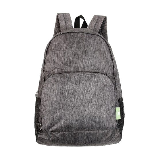 Rucksack ECO CHIC faltbar Uni Grau 27x43x16cm Kunststoff 100% recycelt