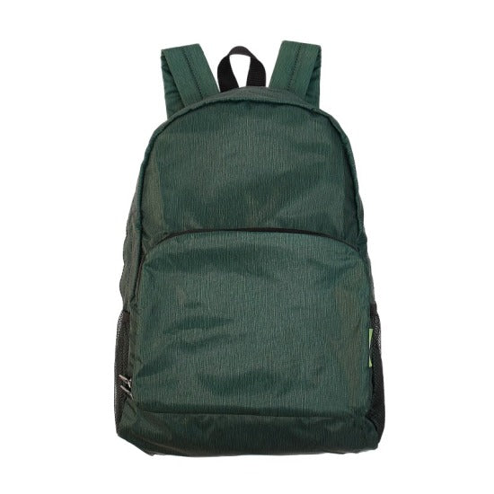 Rucksack ECO CHIC faltbar Uni Grün 27x43x16cm Kunststoff 100% recycelt