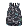 Rucksack Mini ECO CHIC faltbar Velos Schwarz 29x22x14cm Kunststoff 100% recycelt