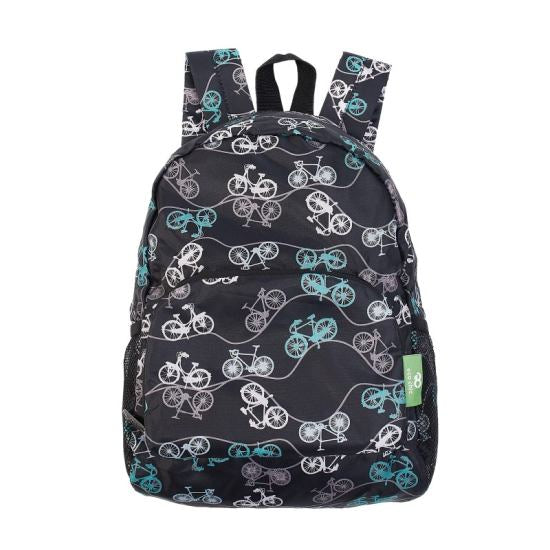 Rucksack Mini ECO CHIC faltbar Velos Schwarz 29x22x14cm Kunststoff 100% recycelt