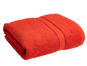 Saunatuch / Badetuch XXL Smooth Frottierwäsche 100x200cm 500gsm Rot