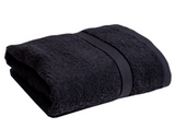 Saunatuch / Badetuch XXL Smooth Frottierwäsche 100x200cm 500gsm Schwarz