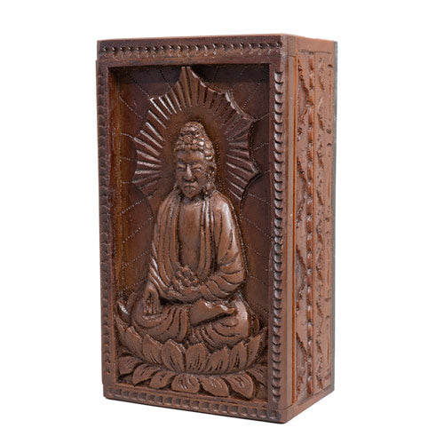Schatulle Buddha 19x10x7cm Holz, BALI