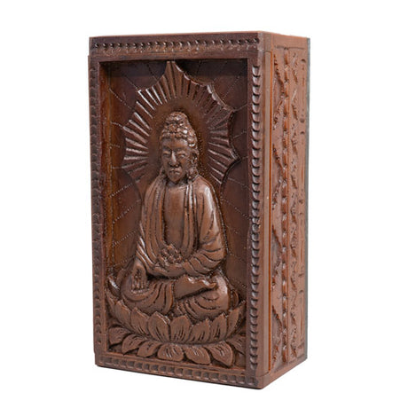 Schatulle Buddha 19x10x7cm Holz, BALI