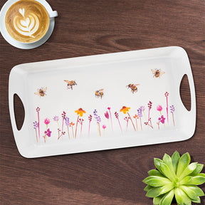 Serviertablett mittel (Bienen und Blumen)