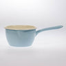 Stieltopf Emaille D 14  1 Liter blau
