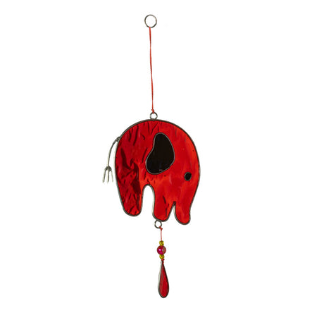 Suncatcher Elefant rot 9.5x25cm BALI