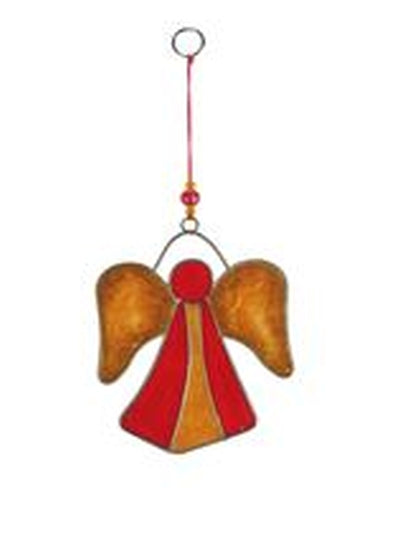 Suncatcher Engel rot/gold 19cm