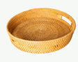 Tablett rund 34x7cm Rattan, BALI
