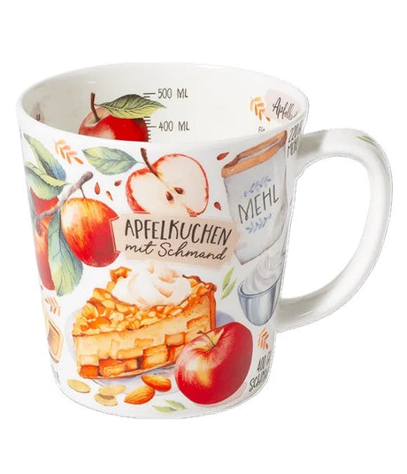 Tasse "Apfelkuchen" (500 ml) aus feinem Porzellan