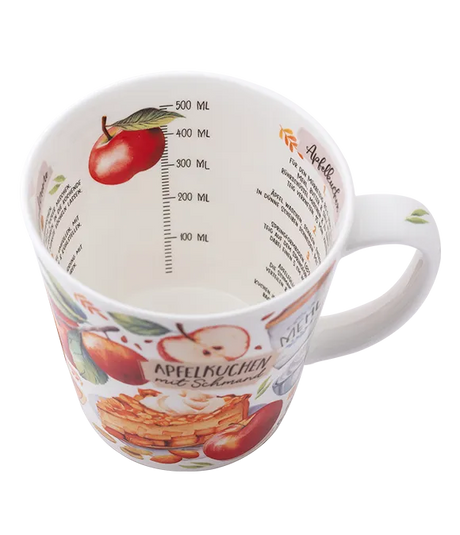 Tasse "Apfelkuchen" (500 ml) aus feinem Porzellan