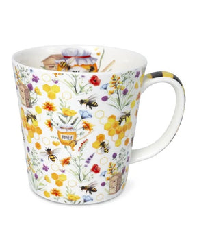 Tasse "Bienenliebe" (500 ml) aus feinem Porzellan
