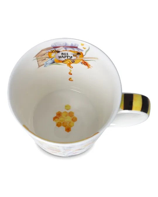 Tasse "Bienenliebe" (500 ml) aus feinem Porzellan